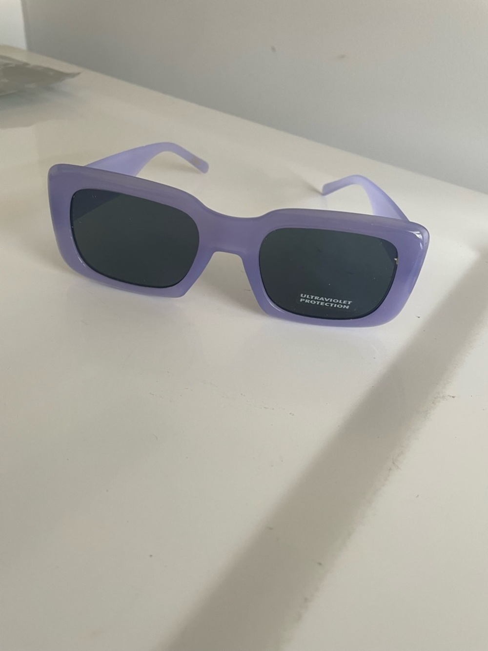 Blue square sunglasses